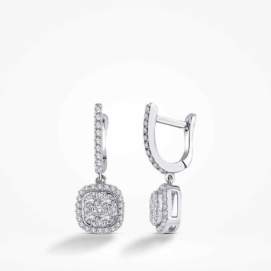 0.68 Karat Pırlanta Trend Küpe