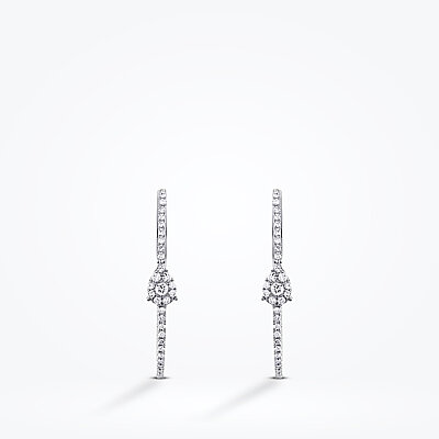 0.70 Karat Pırlanta Halka Küpe - Baroni Diamond (1)