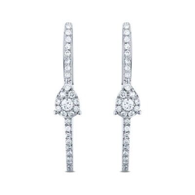 0.70 Karat Pırlanta Halka Küpe - Baroni Diamond (1)