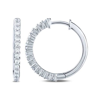 0.70 Karat Pırlanta Yarı Taşlı Halka Küpe - 1