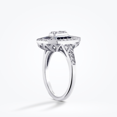 0.71 Karat Pırlanta Baget Trend Yüzük - Baroni Diamond (1)
