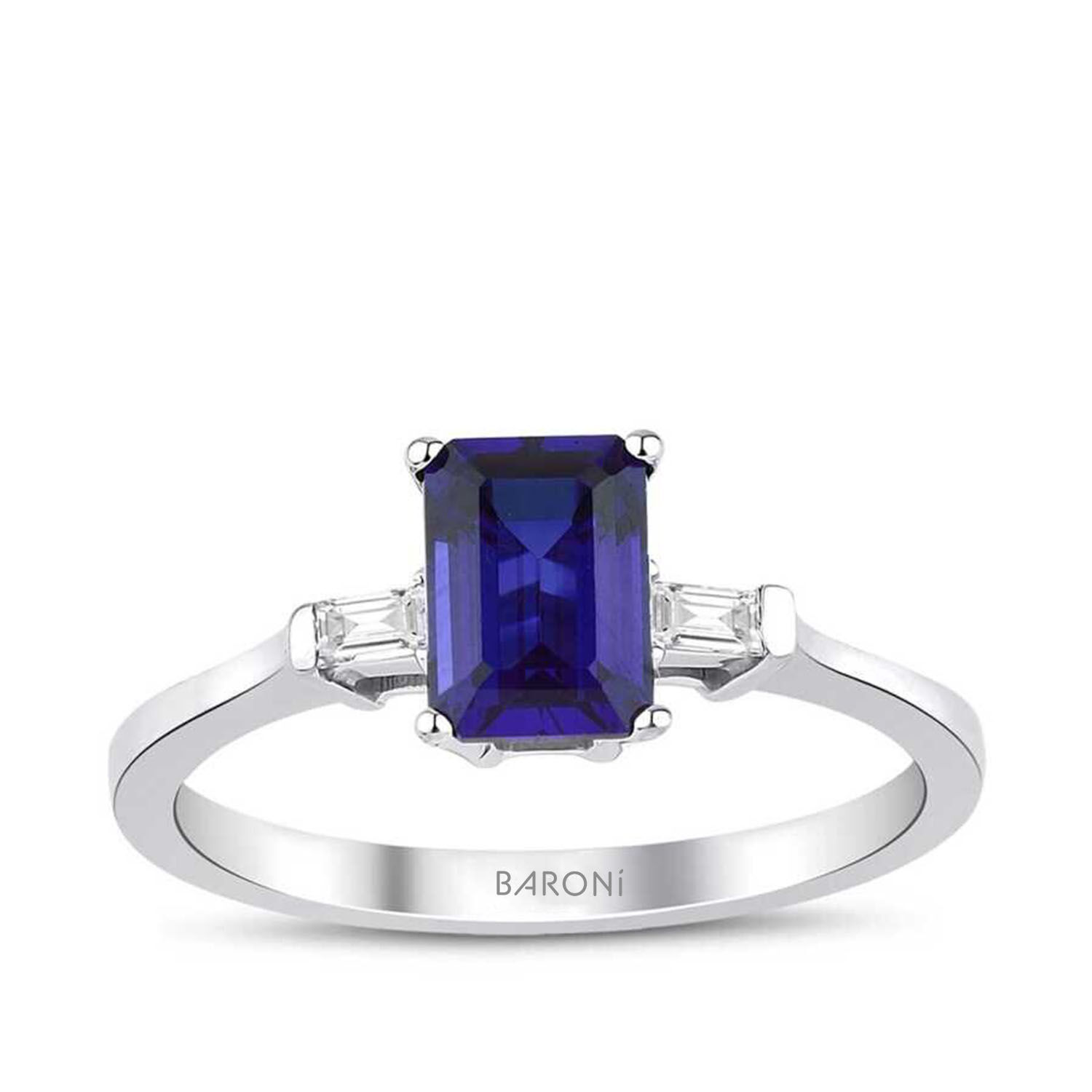 0.71 Karat Pırlanta Safir Yüzük - Baroni Diamond