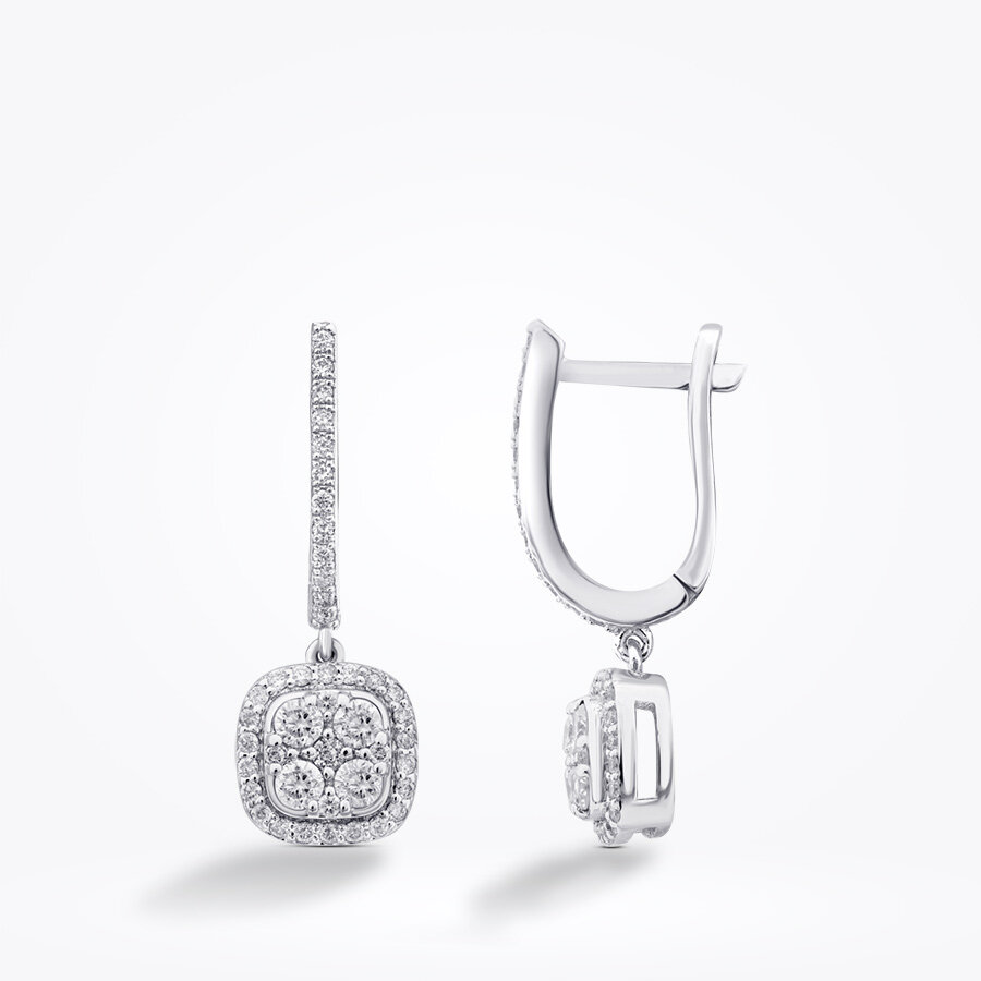 0.71 Karat Pırlanta Trend Küpe - Baroni Diamond