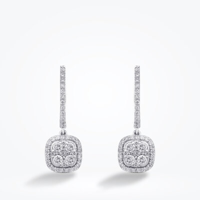 0.71 Karat Pırlanta Trend Küpe - 2