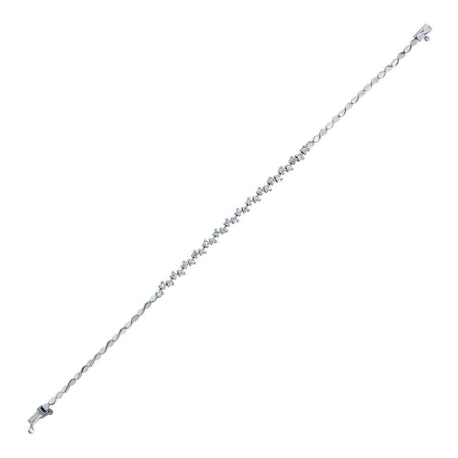 0.71 Karat Pırlanta Yarı Ayna Kesimli Bileklik - Baroni Diamond