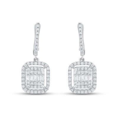 0.74 Karat Pırlanta Baget Küpe - Baroni Diamond (1)