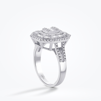 0.74 Karat Pırlanta Baget Yüzük - Baroni Diamond (1)