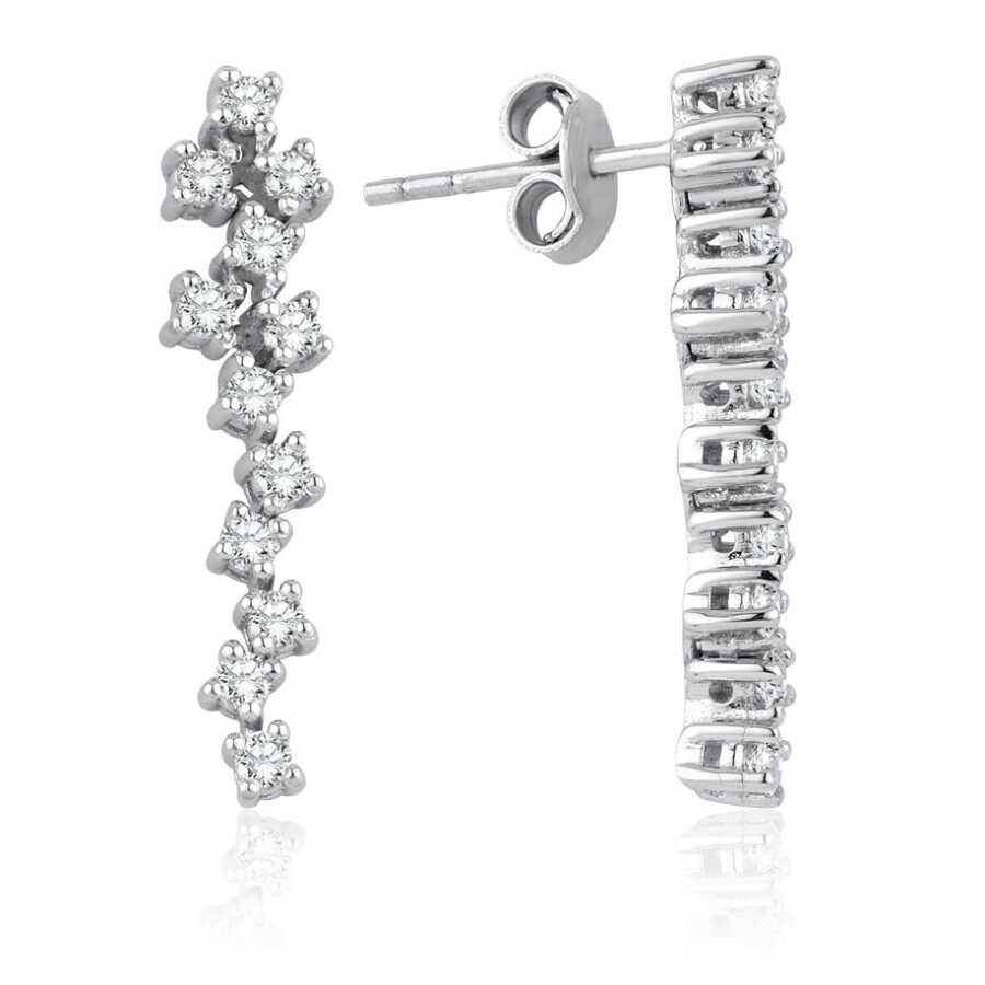 0.74 Karat Pırlanta Küpe - Baroni Diamond