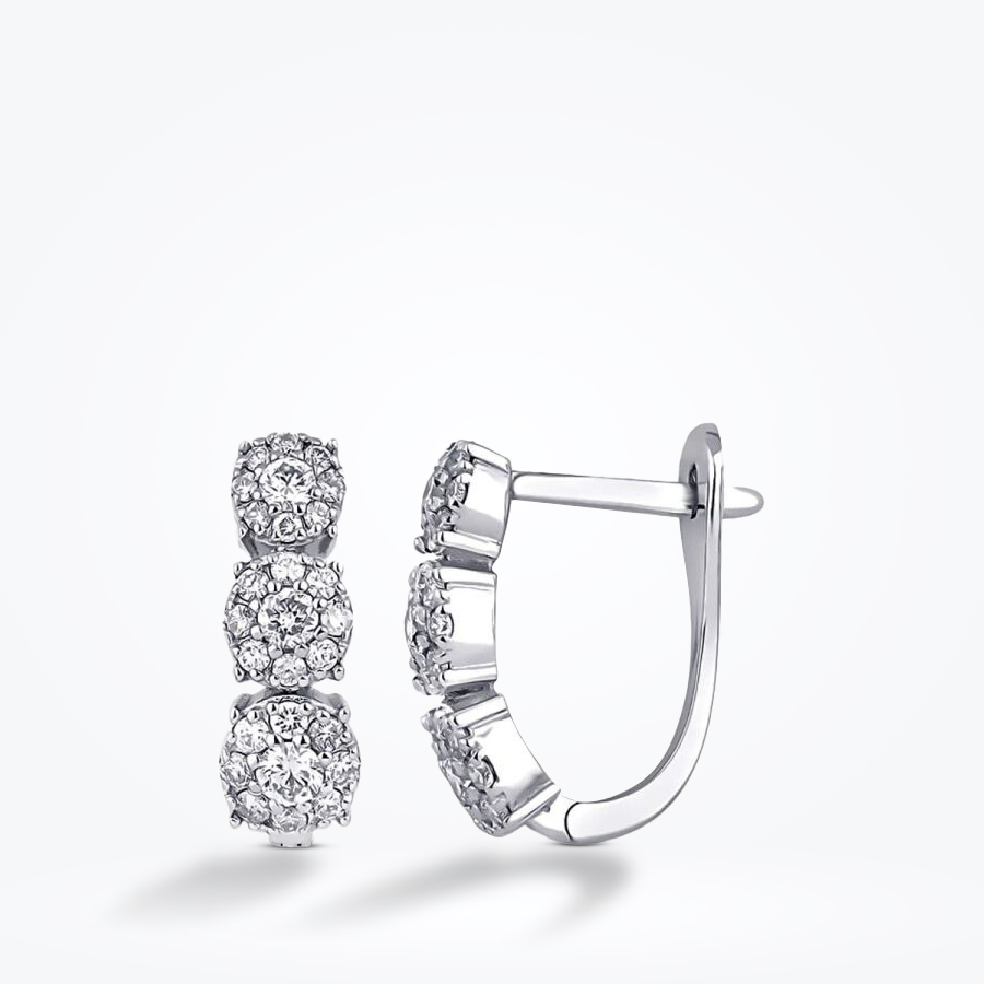 0.74 Karat Pırlanta Trend Küpe - Baroni Diamond