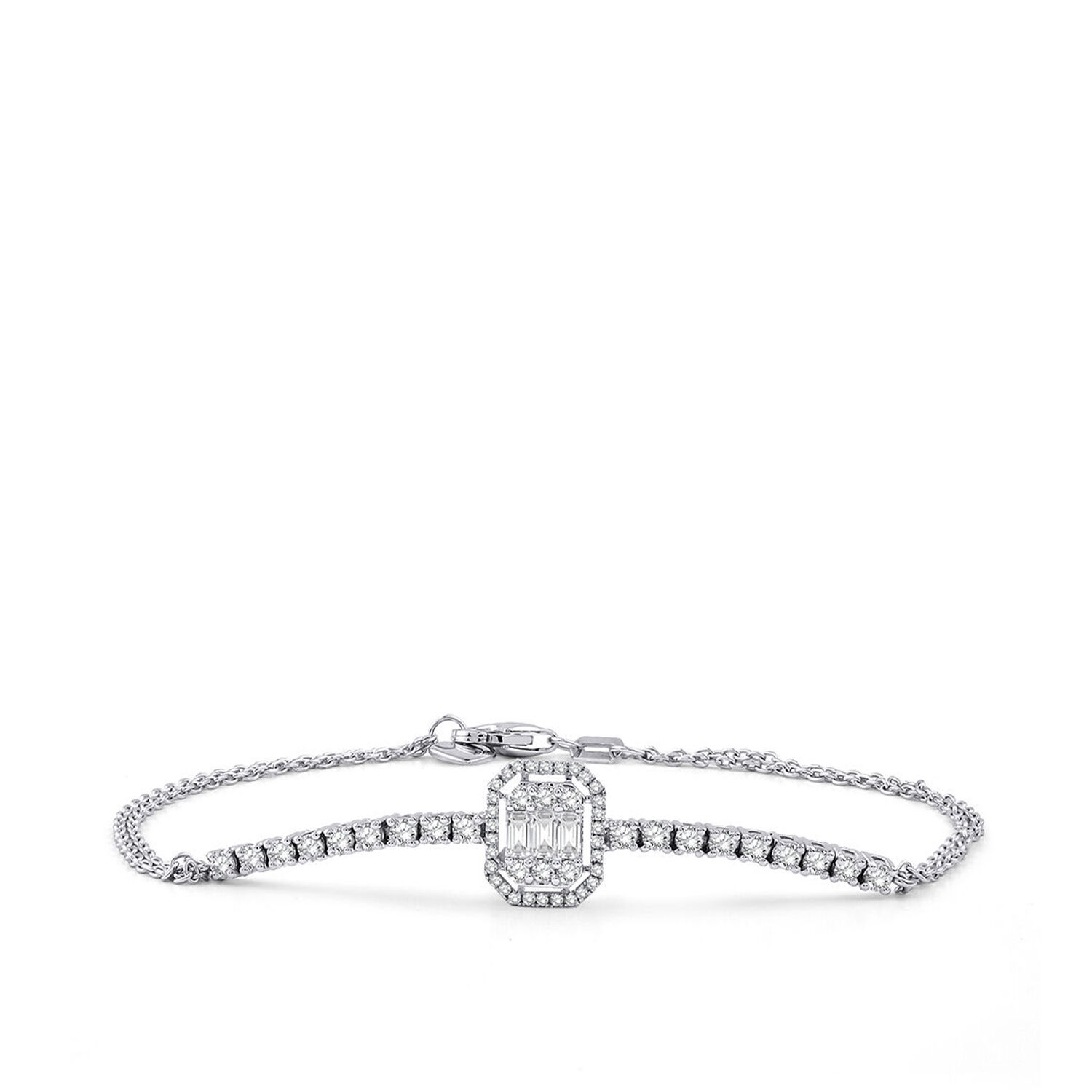 0.75 Karat Pırlanta Baget Bileklik - Baroni Diamond