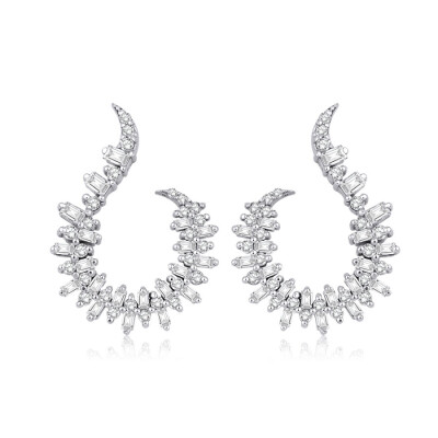 0.76 Karat Pırlanta Baget Küpe - Baroni Diamond (1)