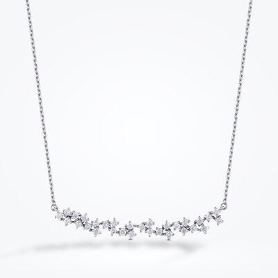 0.78 Karat Pırlanta Sıra Taşlı Kolye - Baroni Diamond (1)