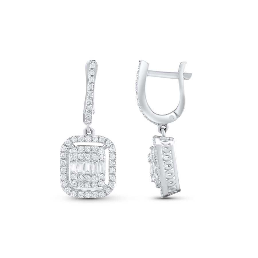 0.79 Karat Pırlanta Baget Küpe - Baroni Diamond