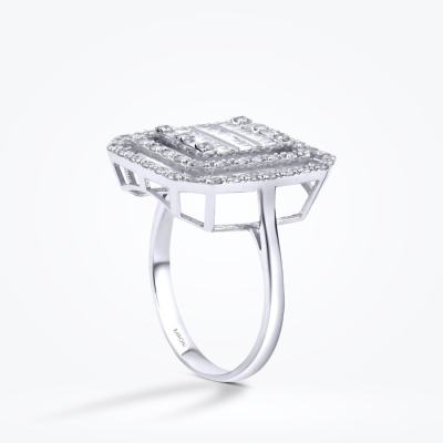 0.79 Karat Pırlanta Baget Yüzük - Baroni Diamond (1)