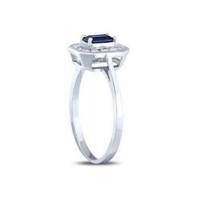 0.79 Karat Pırlanta Safir Yüzük - Baroni Diamond (1)