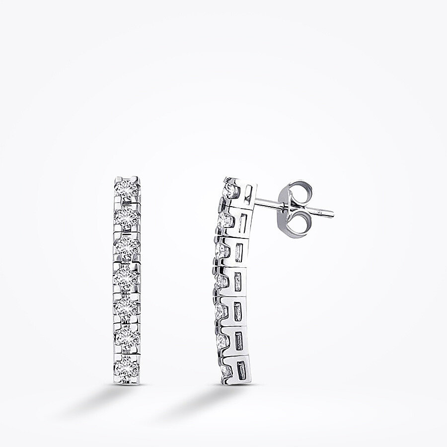 0.79 Karat Pırlanta Trend Küpe