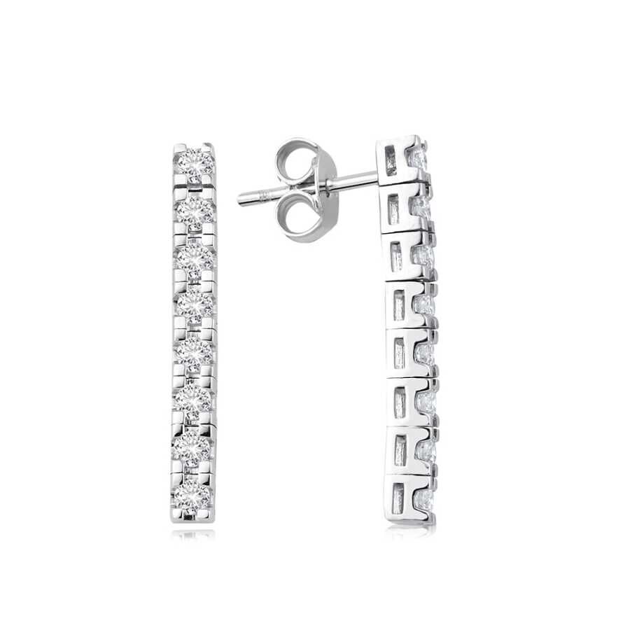 0.79 Karat Pırlanta Trend Küpe