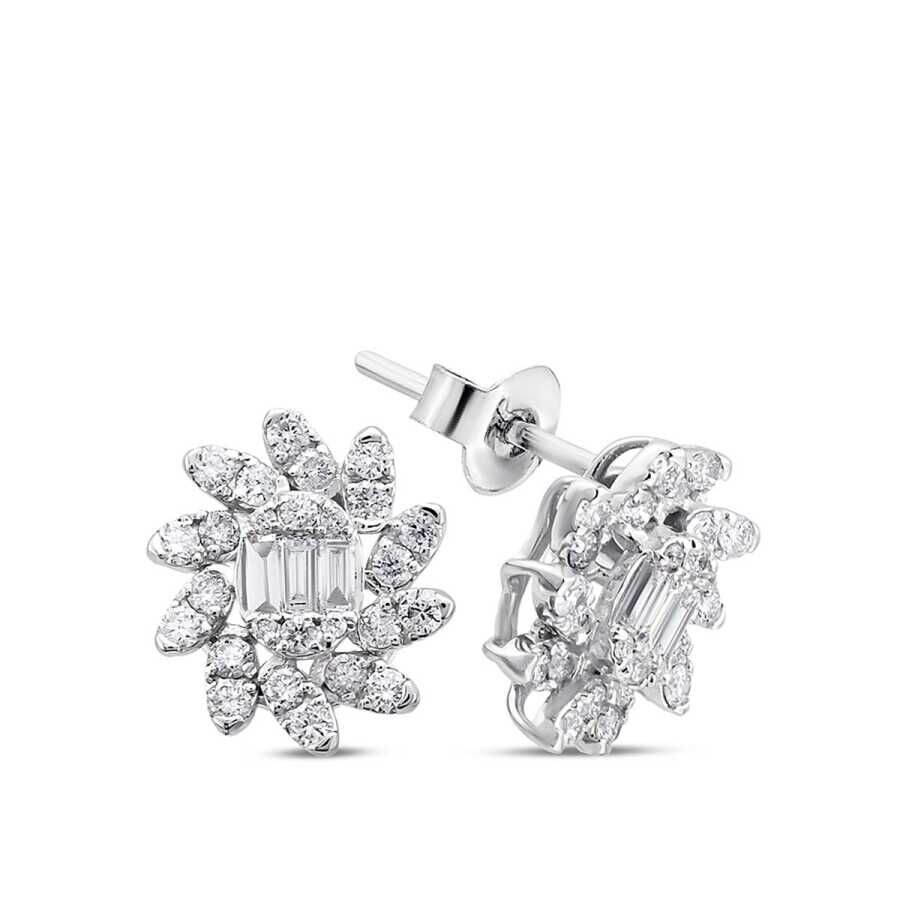 0.80 Karat Pırlanta Baget Küpe - Baroni Diamond