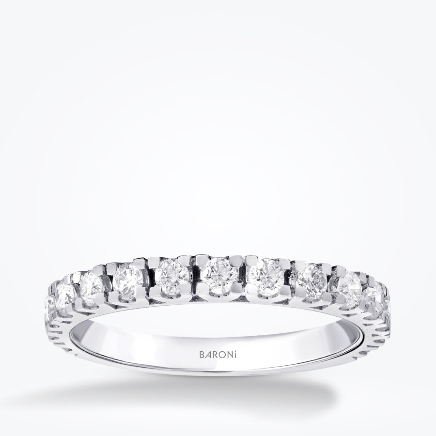 0.80 Karat Pırlanta Yarımtur Yüzük - Baroni Diamond