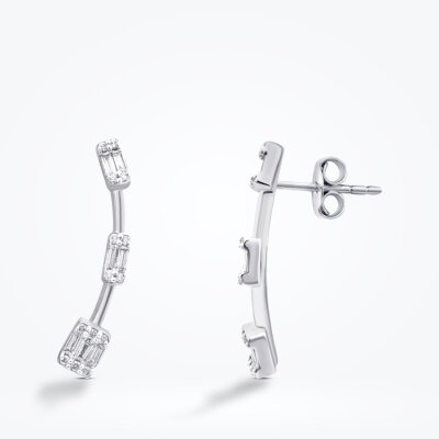 0.81 Karat Pırlanta Baget Set - 3