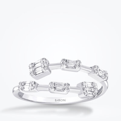 0.81 Karat Pırlanta Baget Set - 4