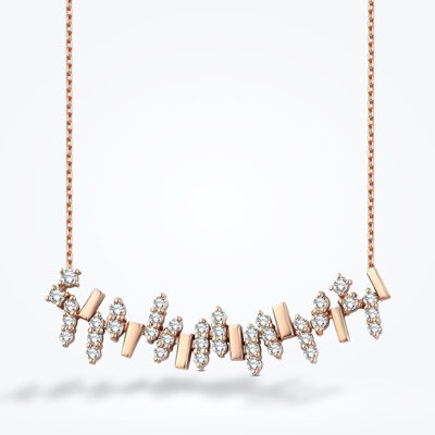 0.82 Karat Pırlanta Trend Kolye - 1