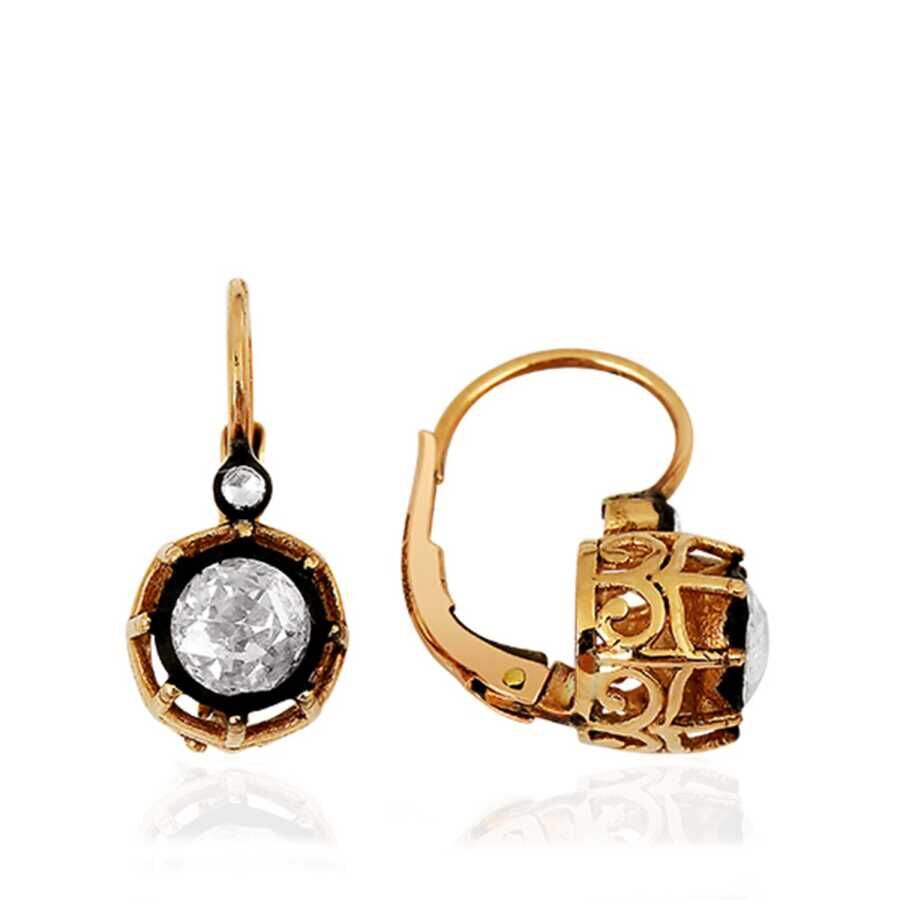 0.83 Karat Elmas Küpe - Baroni Diamond