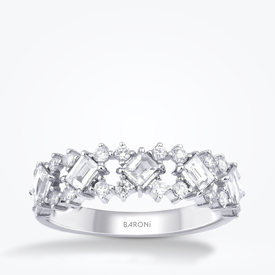 0.83 Karat Pırlanta Baget Yüzük - Baroni Diamond