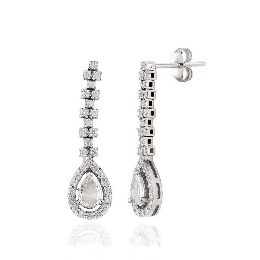 0.84 Karat Elmas Küpe - Baroni Diamond