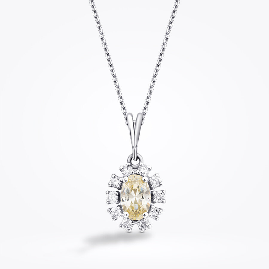 0.84 Karat Pırlanta Fancy Kolye