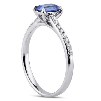 0.84 Karat Pırlanta Safir Yüzük - Baroni Diamond (1)