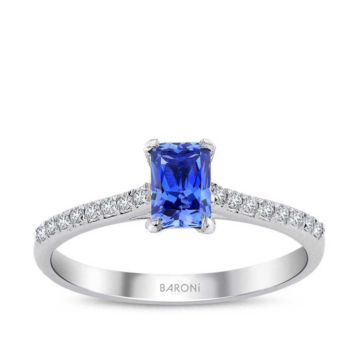 0.84 Karat Pırlanta Safir Yüzük - Baroni Diamond