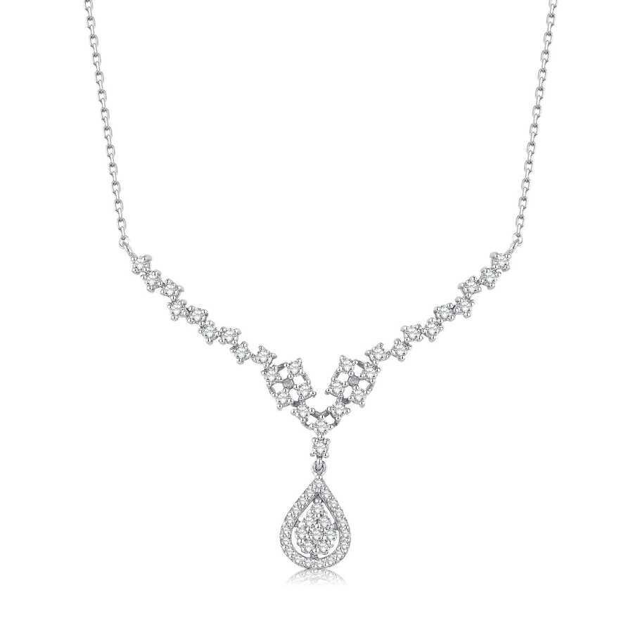0.85 Karat Pırlanta Damla Kolye - Baroni Diamond