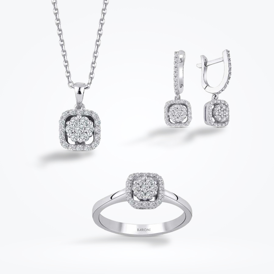 0.86 Karat Pırlanta Mini Set - Baroni Diamond