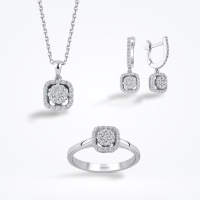 0.86 Karat Pırlanta Mini Set 