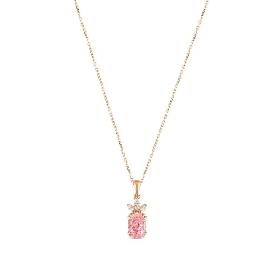 0.86 Karat Pırlanta Turmalin Taş Kolye - Baroni Diamond