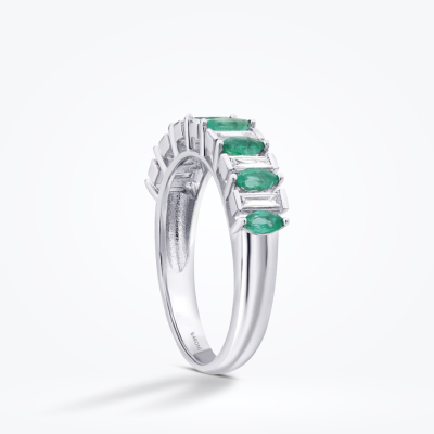 0.86 Karat Pırlanta Zümrüt Yüzük - Baroni Diamond (1)