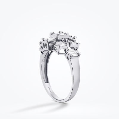 0.87 Karat Pırlanta Baget Yüzük - Baroni Diamond (1)