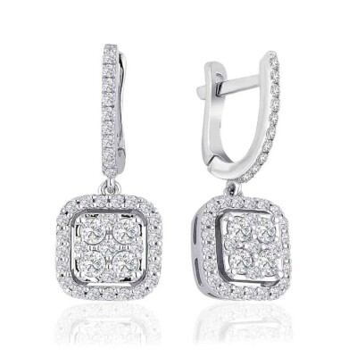 0.87 Karat Pırlanta Küpe - Baroni Diamond