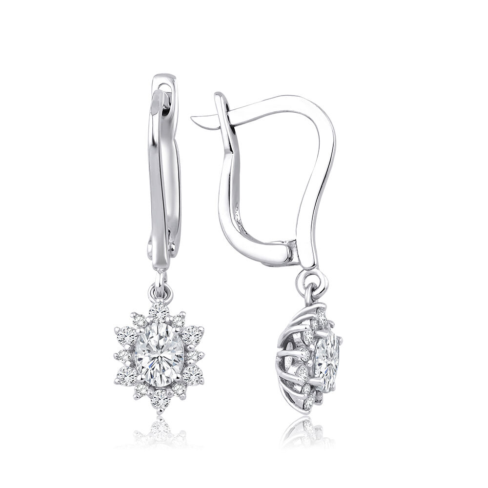 0.87 Karat Pırlanta Lotus Küpe - Baroni Diamond