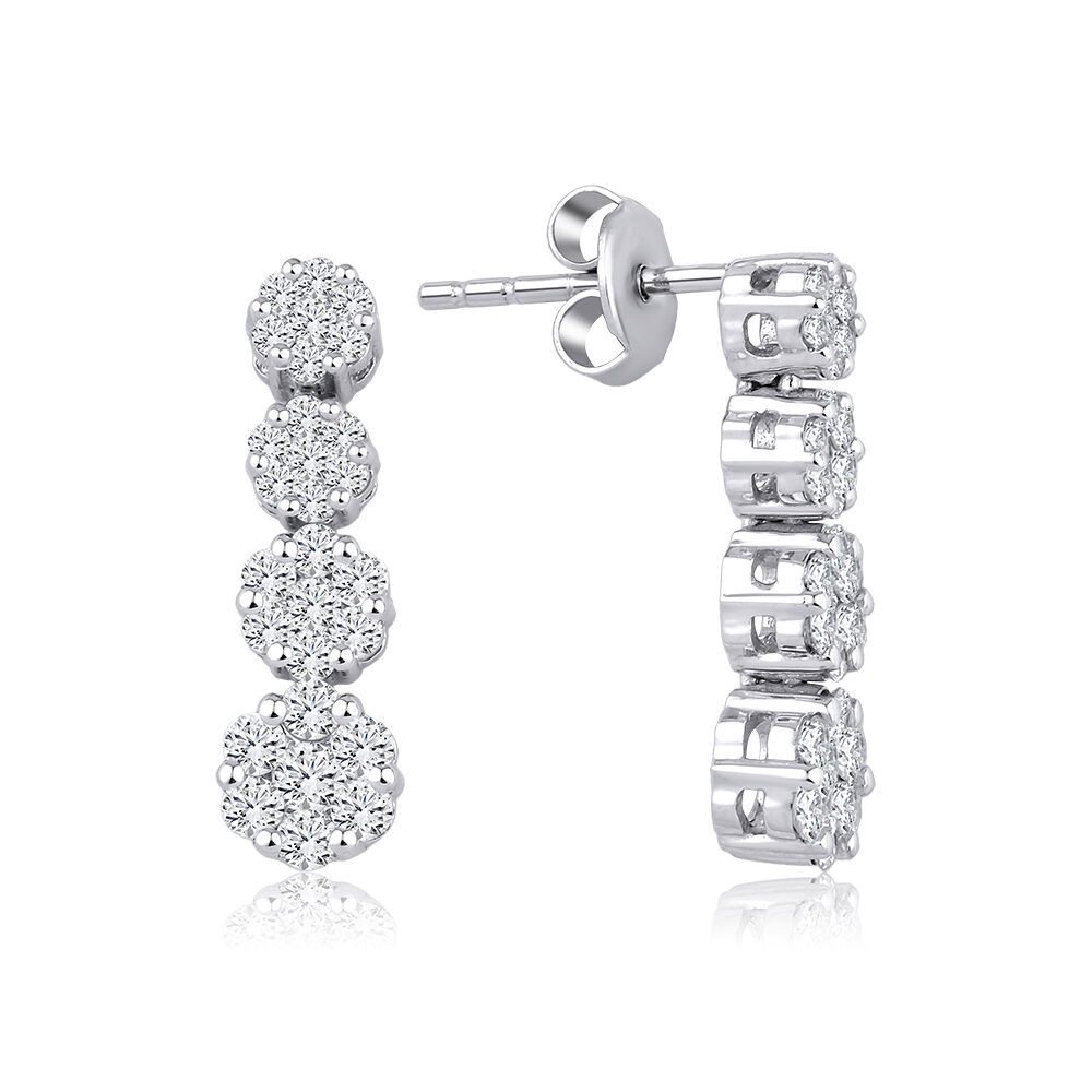 0.88 Karat Pırlanta Trend Küpe - Baroni Diamond
