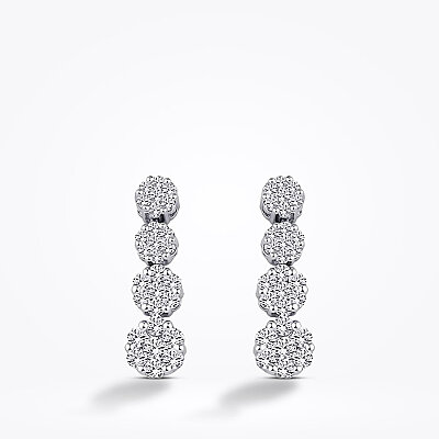 0.88 Karat Pırlanta Trend Küpe - Baroni Diamond (1)
