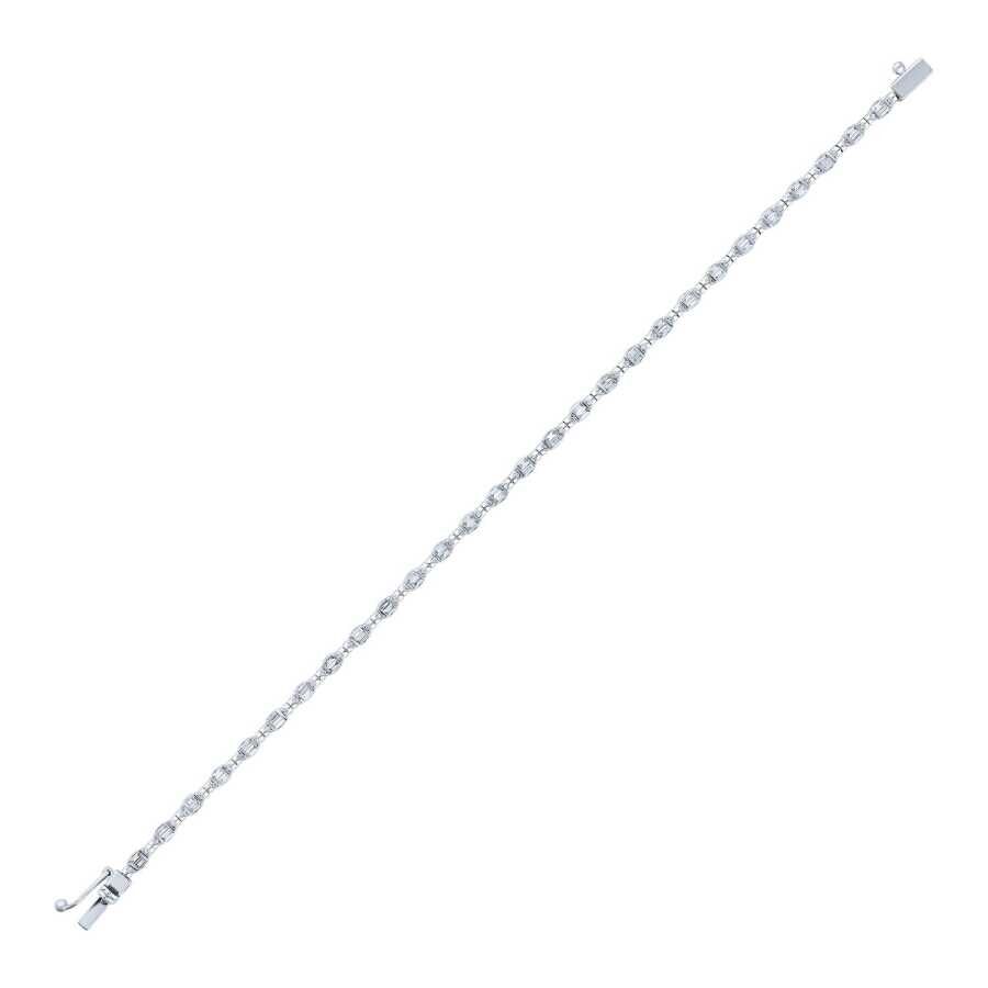 0.89 Karat Pırlanta Baget Bileklik - Baroni Diamond