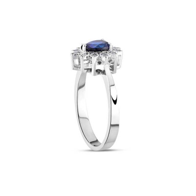 0.92 Karat Pırlanta Safir Yüzük - Baroni Diamond (1)