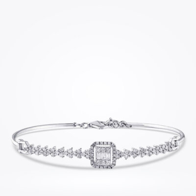 0.93 Karat Pırlanta Baget Kelepçe - 1