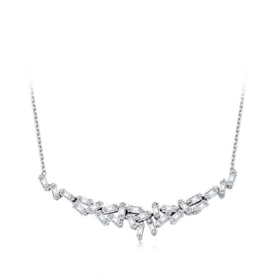 0.93 Karat Pırlanta Baget Kolye - 1
