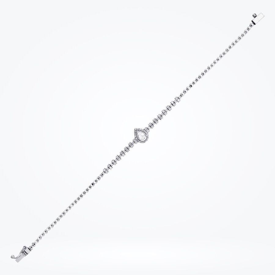 0.96 Karat Pırlanta Damla Trend Bileklik - Baroni Diamond