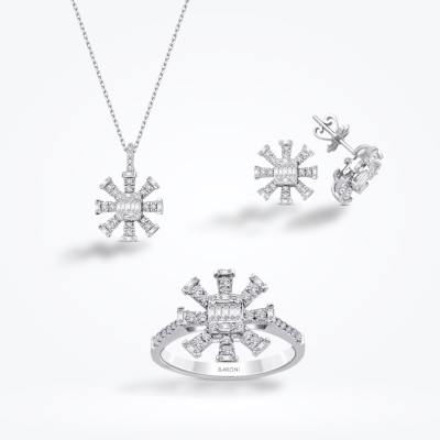 0.97 Karat Pırlanta Baget Set 