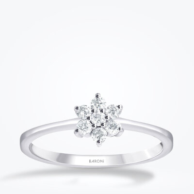 0.97 Karat Pırlanta Çiçek Set - 4