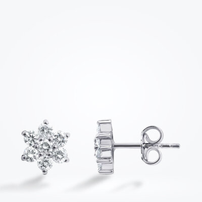 0.97 Karat Pırlanta Çiçek Set - 3